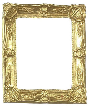 Dollhouse Miniature Gold Frame